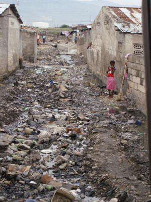 Cité Soleil, zu deutsch "Sonnenstadt" - einer der gefährlichsten Slums weltweit.