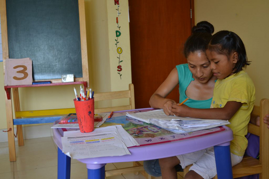 Im Kinderdorf in Peru gibt es seit 2015 Förderunterricht für Kinder mit Entwicklungsverzögerungen.