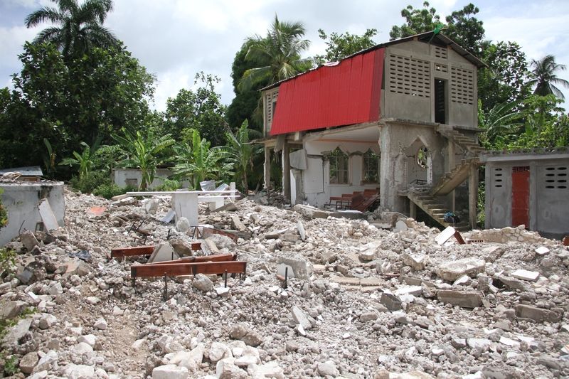 Erdbeben Haiti - zerstörte Häuser