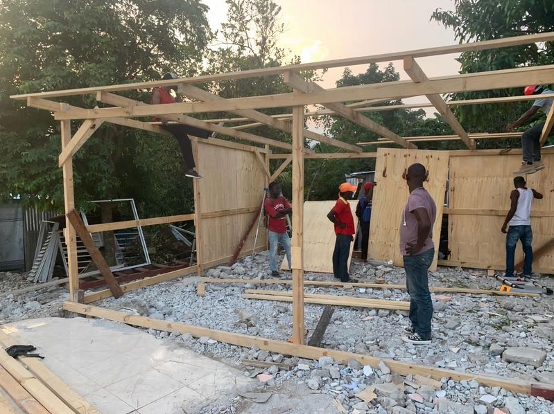 Erdbeben Haiti - Neubau eines Hauses