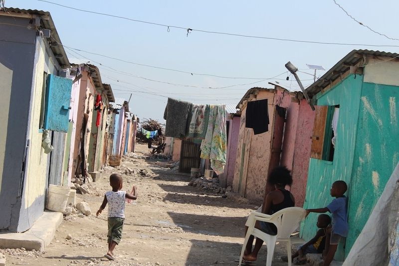 Armut in Haiti. 