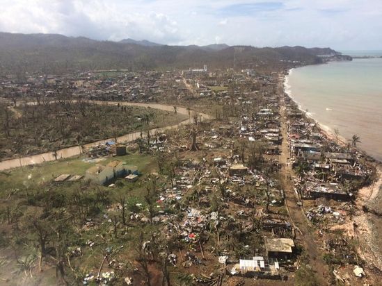 Große Teile im Westen Haitis sind durch Hurrikan Matthew zerstört.